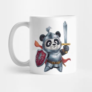 Knight Panda - Valiant Defender - Medieval Warrior Panda Tee Mug